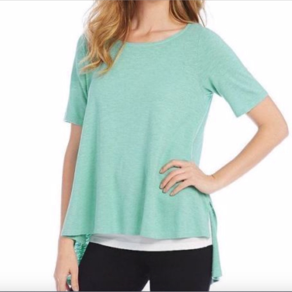 NEW $138 Eileen Fisher Hemp & Organic‎ Cotton Top